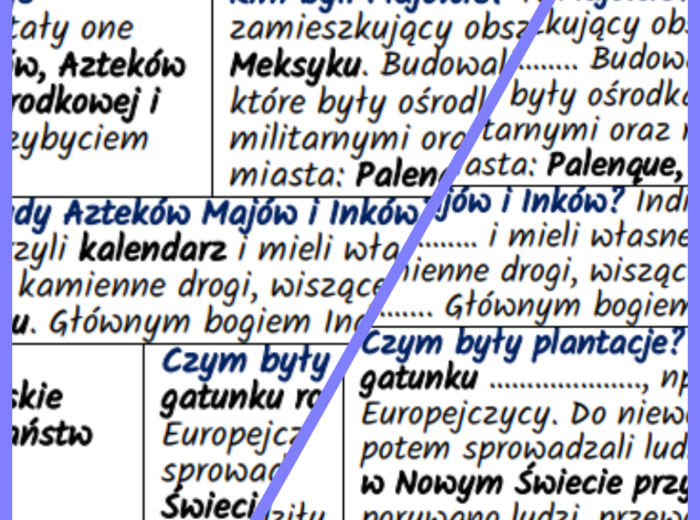 Wielkie odkrycia geograficzne – znaczenie i skutki: notatki i karta pracy