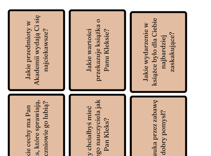Karty dyskusyjne do lektur klas 4-6