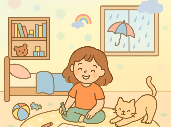 Karty pracy „Mój dom w deszczowy dzień”