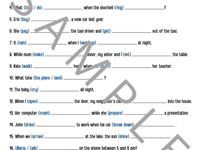 Past Simple vs Past Continuous