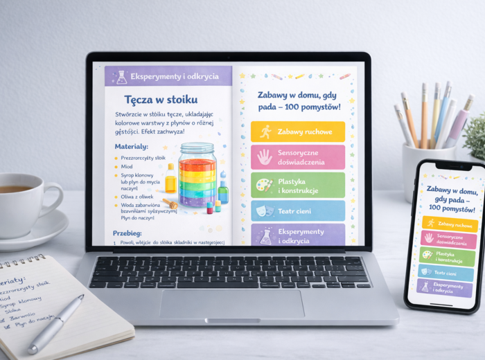 Zabawy w domu, gdy pada – poradnik PDF
