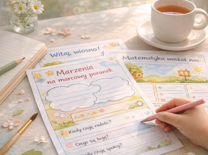 Marzec z kreatywnością – zestaw kart pracy