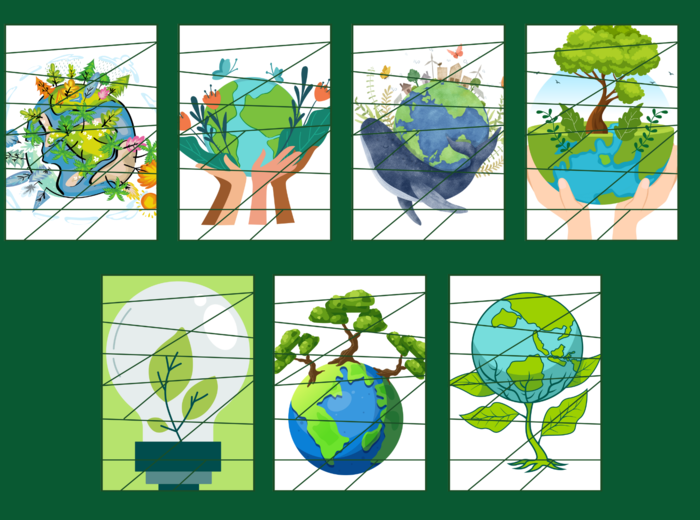 DZIEŃ ZIEMI – puzzle – biblioteka – przedszkole – świetlica – 23 wersje