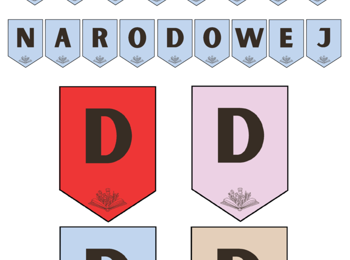 Girlanda – Dzień Edukacji Narodowej (4 wersje kolorystyczne)