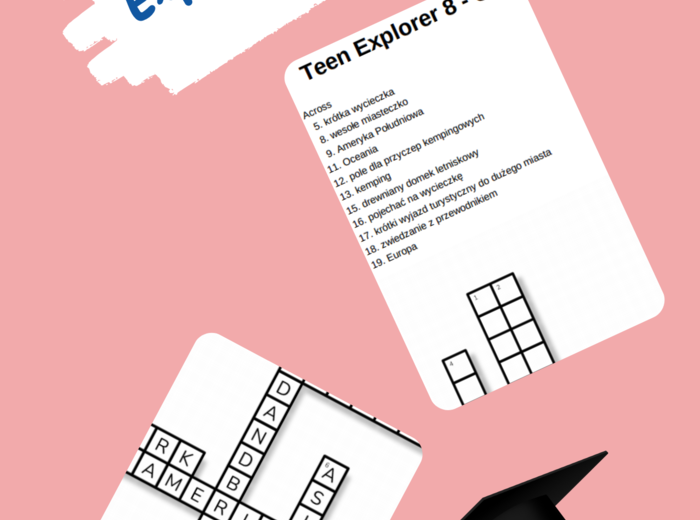 Teen Explorer 8 – Unit 2 – krzyżówki – Frazale_Zwroty i przyimki/Podróżowanie i środki transportu/Inne słówka