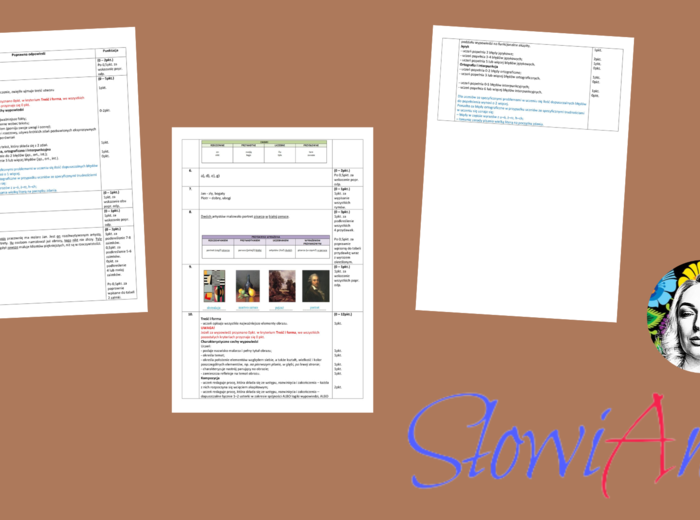 Sprawdzian z rozdz. V pt. „Nauka i zabawa” do podręcznika wydawnictwa WSiP „Zamieńmy słowo” dla klasy 5