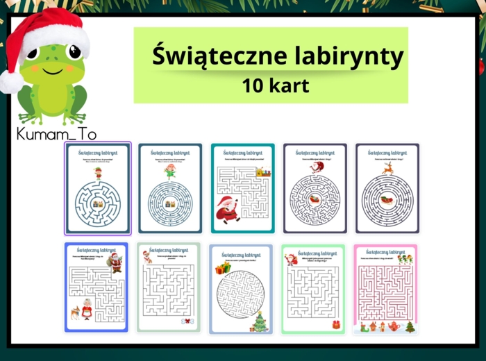 Świąteczne labirynty