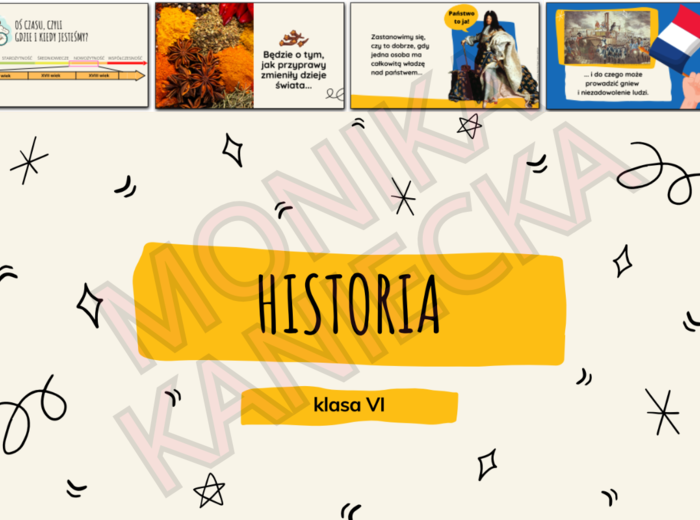 Czego będziemy się uczyć w klasie 6 - prezentacja historia