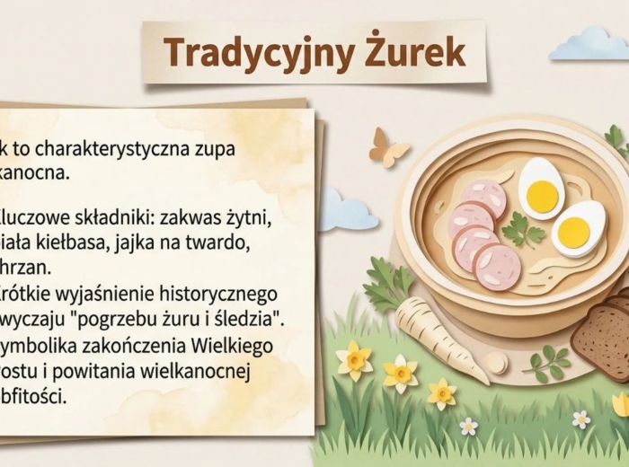 Wielkanoc - Polskie tradycje (gazetka szkolna / prezentacja, 19 plansz)