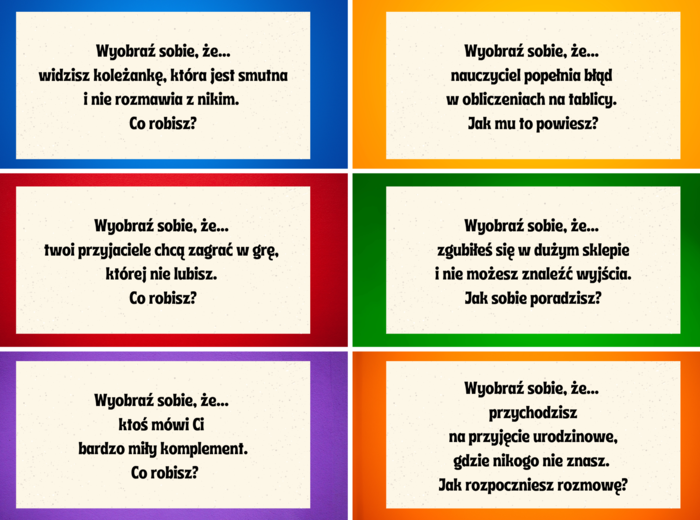 Karty TUS dla nastolatków.