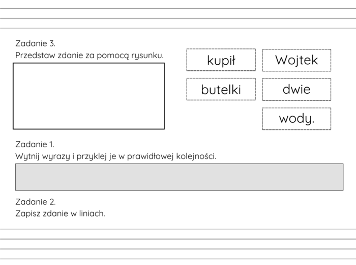 Edukacja polonistyczna - tworzenie zdań