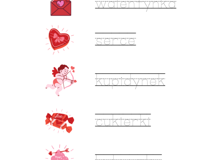 WALENTYNKI - 40 KART PRACY.