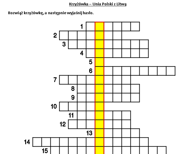 Krzyżówki historyczne: średniowiecze (XII-XV)