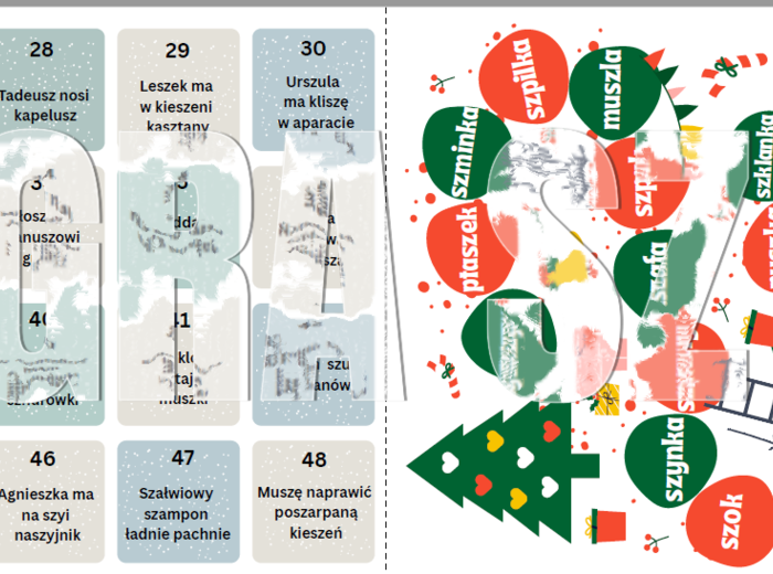Świąteczne gry logopedyczne - głoska sz