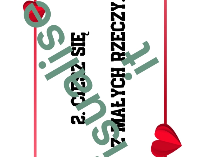 Gazetka Walentynki Valentine’s Day w j. polskim i angielskim
