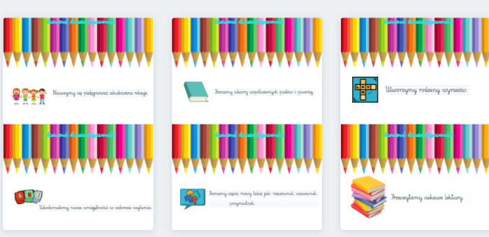 Czego dziś się dowiem?- karty do dekoracji i wydruku – klasa 2