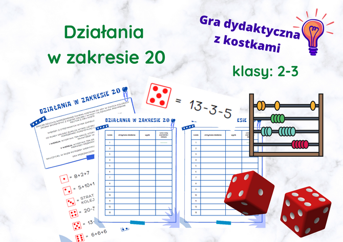 Działania w zakresie 20 - gra dydaktycza