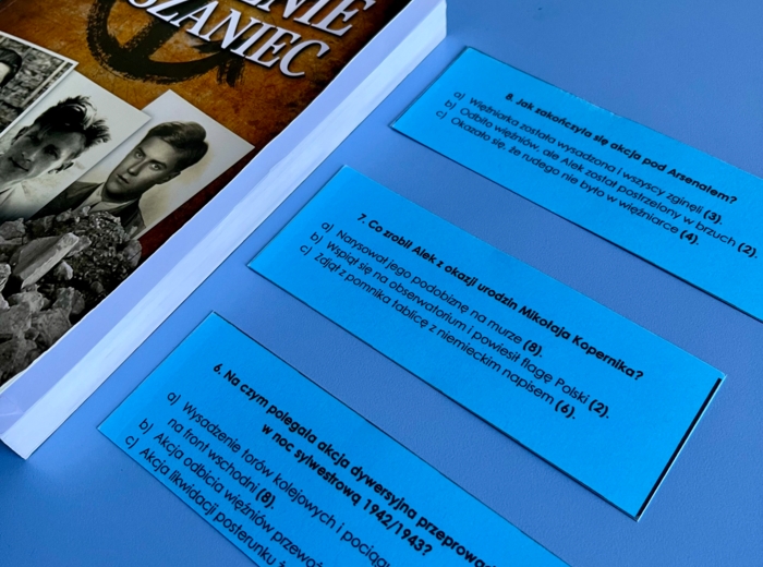 Quiz kołowy - Kamienie na szaniec - zamiast kartkówki