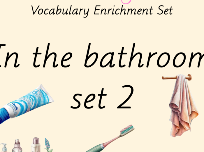 Zestaw kart obrazkowych: IN THE BATHROOM SET 2