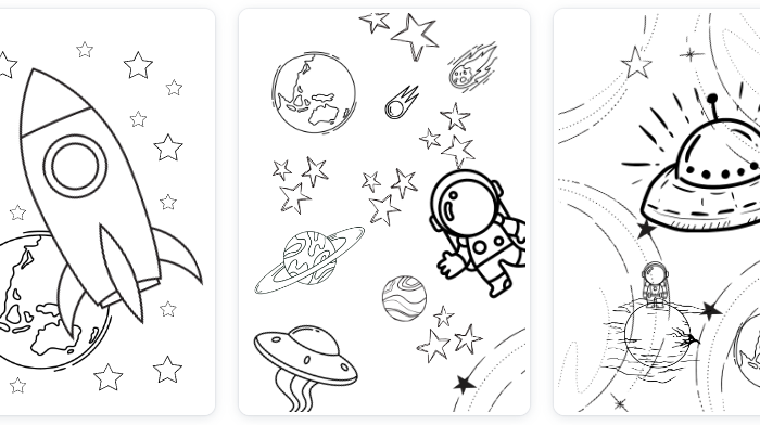 KOSMOS KOLOROWANKI A4 - 5 WZORÓW WIDOCZNYCH NA ZRZUCIE