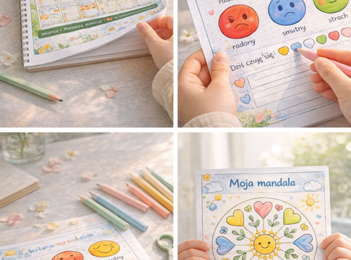 Marzec z kreatywnością – zestaw kart pracy