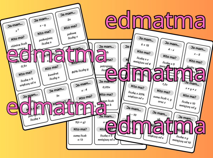 Ja mam... Kto ma? - Zapisywanie wyrażeń agebraicznych