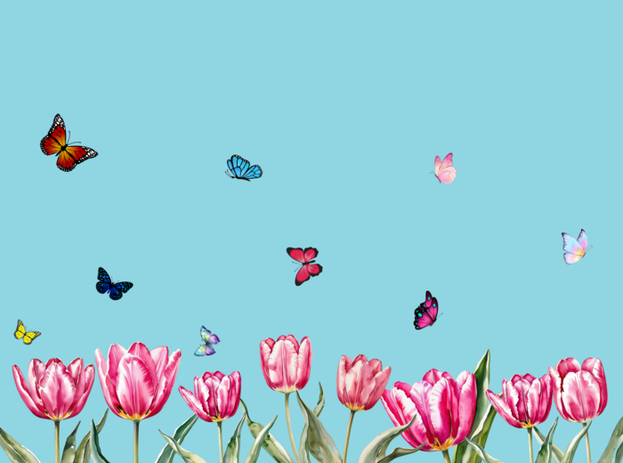 Wiosenna dekoracja na okno (dwustronna)