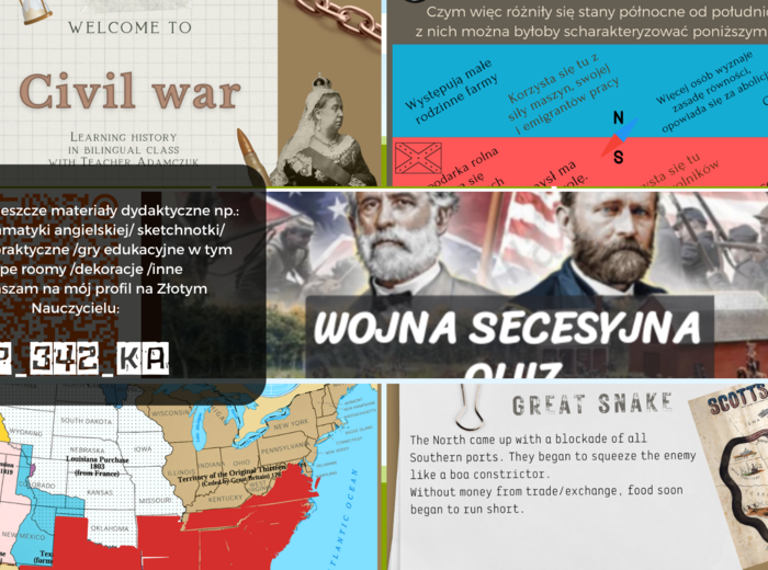 H711 ANG prezentacja Wojna secesyjna