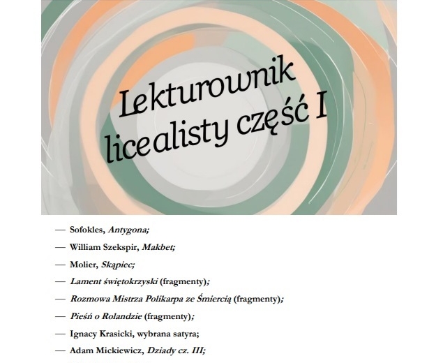Zestaw - lekturownik dla LO część I i II