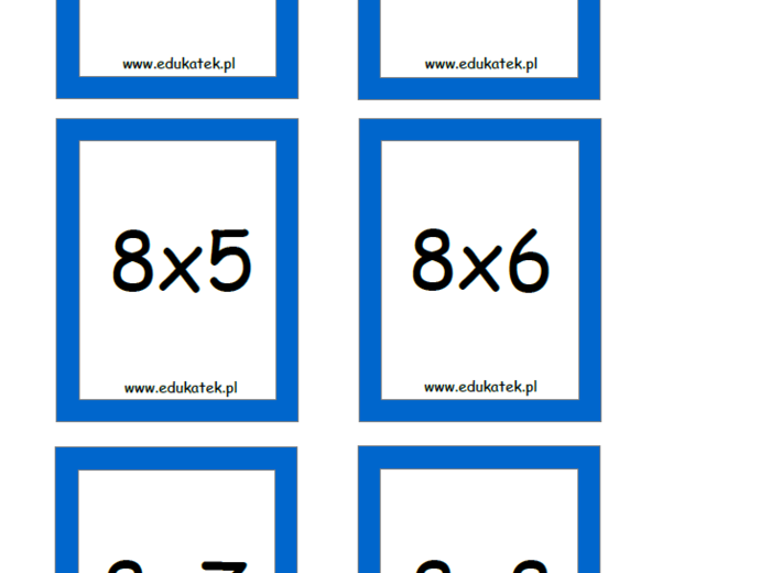 Matematyczny pojedynek – tabliczka mnożenia