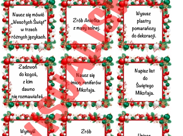 KALENDARZ ADWENTOWY A3 PL ENG