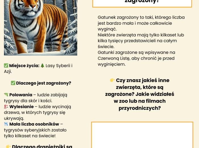 Plansze edukacyjne. Ochrona przyrody. Ekosystemy. Rola ekologii. Gatunki zagrożone.