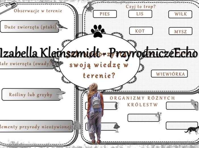 Karta pracy „Jak wykorzystać swoją wiedzę w terenie?” wykonana w power point do edycji. Przyroda 4, „Na wycieczce” na podstawie wydawnictwa WSiP