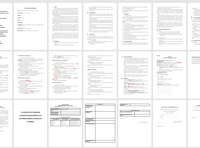 Innowacja/projekt z języka polskiego „Zaginiona strona lektury” (wersja do edycji) 27 stron