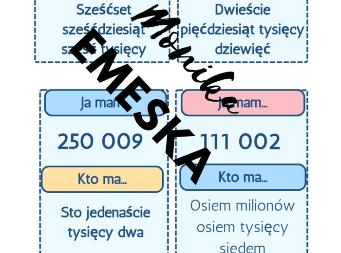 JA MA, KTO MA.. ODCZYTYWANIE LICZB