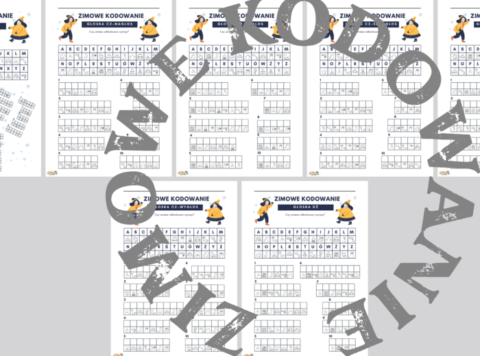 Logopedia - Zimowe kodowanie utrwalające głoski szumiące