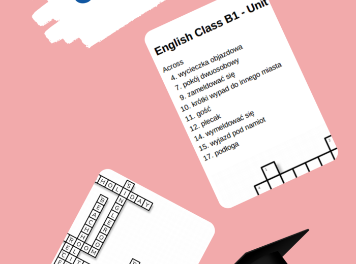 English Class B1 – Unit 7 – krzyżówki – Rodzina i przyjaciele_Czasowniki złożone/Out of class_Na weselu/Przyjaciele i znajomi/Wyrażenia z get