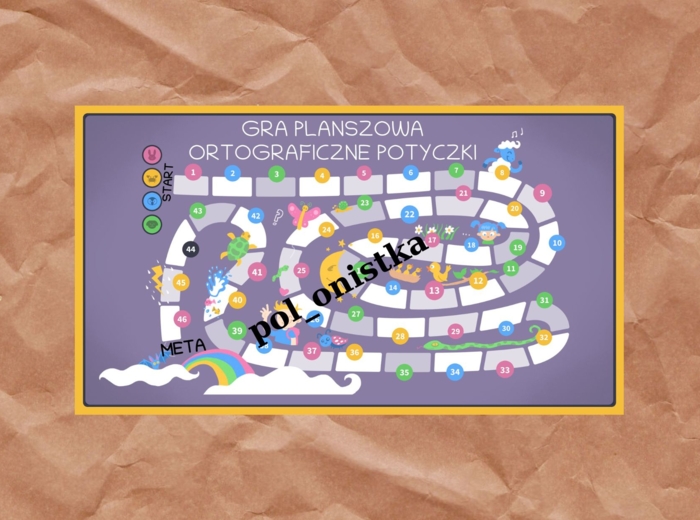 Gra planszowa "Ortograficzne potyczki"