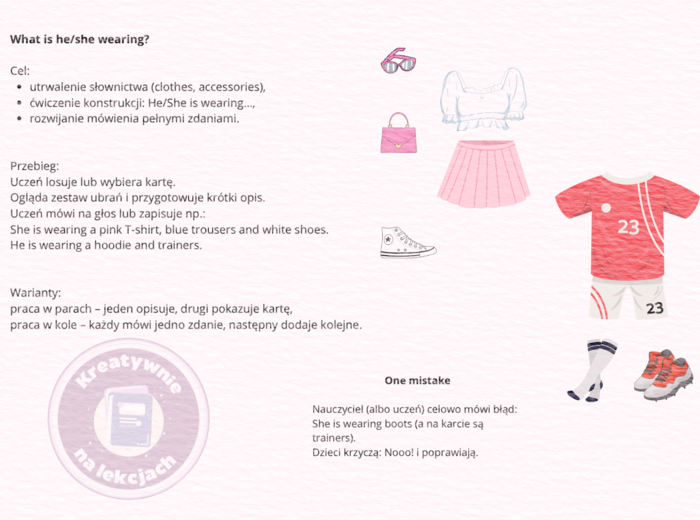 Outfit Cards – Clothes Speaking & Writing Activities