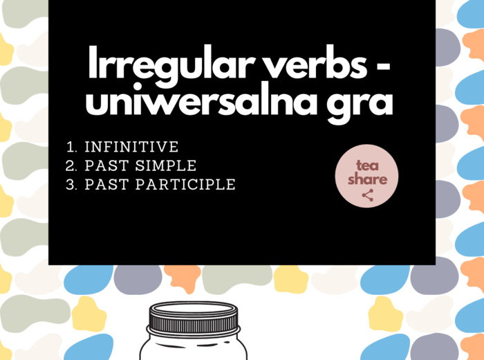 Irregular verbs practice (94 karty) uniwersalny materiał klasy 4-8