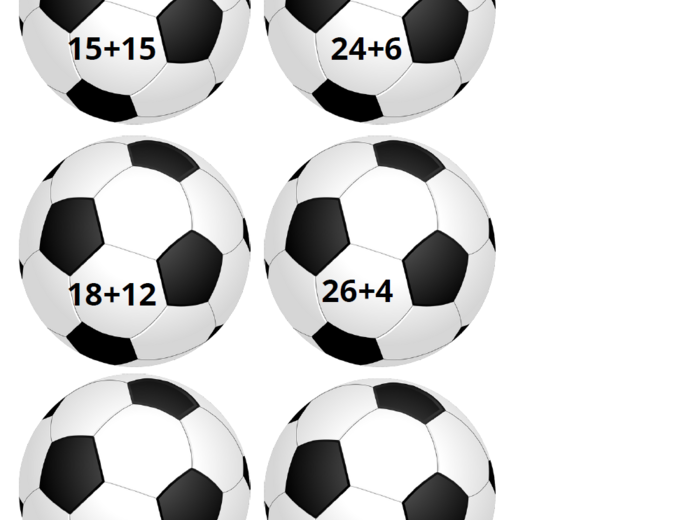 Piłkarska zabawa matematyczna – doskonalenie dodawania i odejmowania