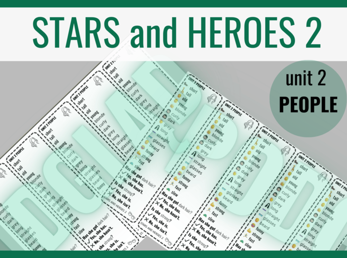 Stars and Heroes 2 unit 2 PEOPLE – zakładki do książki