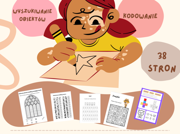 🧩 Zadania poprawiające dziecięcą koncentrację – 38 stron pełnych zabawy i nauki!