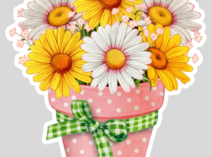 DWUSTRONNE ILUSTRACJE WIOSENNE