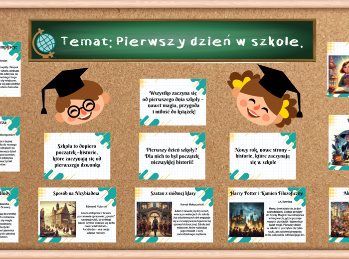 Gazetka Pierwszy dzień w szkole || Historie szkolne || Rozpoczęcie roku szkolnego