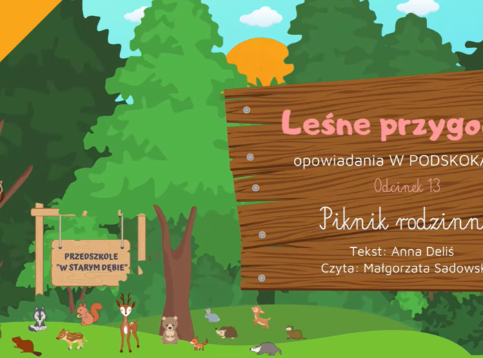 LEŚNE PRZYGODY - opowiadania W PODSKOKACH odc. 13 "Piknik rodzinny" AUDIOBOOK | LATO