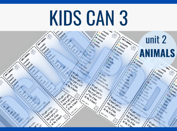 Kids Can 3 unit 2 – zakładki do książki