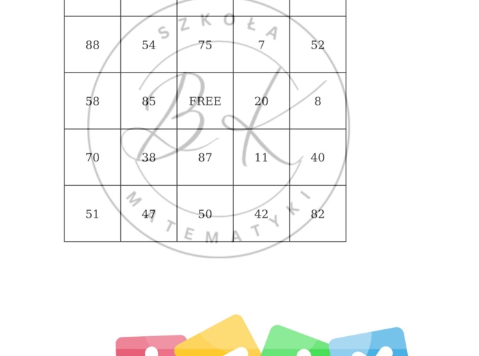 Bingo matematyczne