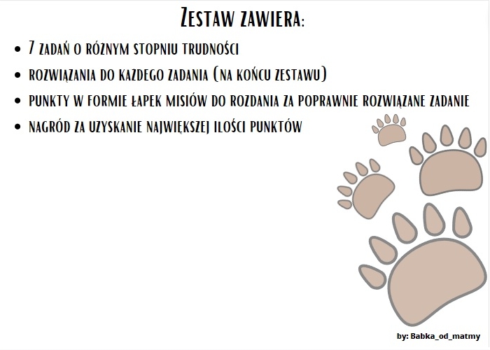 Matmo - Poszukiwacze przygód klasa 4 (działania pamięciowe)