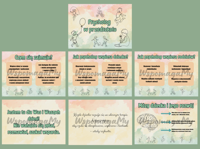 PSYCHOLOG W PRZEDSZKOLU - gazetka informacyjna dla psychologa w przedszkolu